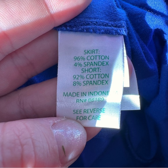 Lilly Pulitzer Madison Stretch Cotton Skort in Blue and Pink Seahorse Print XS - Picture 5 of 6